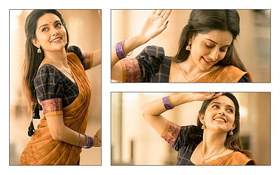 பாவாடை தாவணியில் மஹிமா நம்பியார் - புகைப்படங்கள்