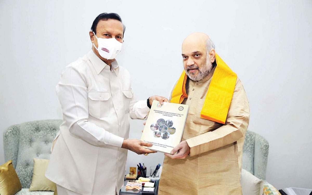 மழைச் சேதம்: ரூ.550 கோடிநிவாரணம் வழங்க தமிழகம் கோரிக்கை