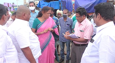 மணப்பாறை அருகே மேம்பாலங்கள் அமைக்க ஆய்வு