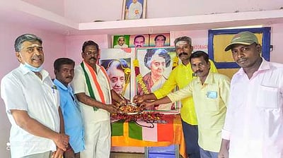 அரியலூரில் இந்திராகாந்தி பிறந்த நாள்