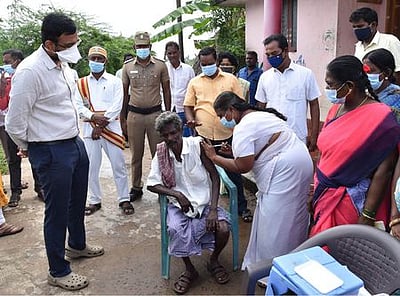 நாகை மாவட்டத்தில் 6.77 லட்சம் பேருக்குத் தடுப்பூசி செலுத்தப்பட்டுள்ளது