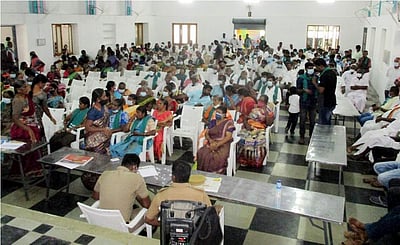 காங்கயத்தில் நடைபெற்ற போராட்டத்தில் 450 விவசாயிகள் கைது