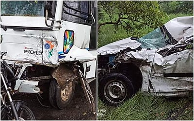 செய்யாறு அருகே கார் மீது வேன் மோதி விபத்து: தாத்தா, பேரன் சாவு