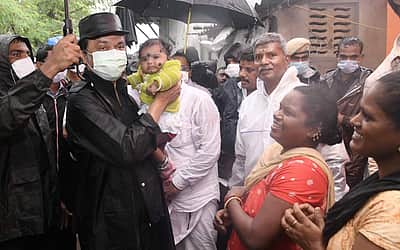 சென்னை மழை: இரண்டாவது நாளாக முதல்வர் நேரில் ஆய்வு - புகைப்படங்கள்