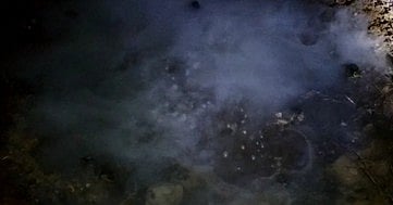 கொள்ளிடம் அருகே பூமிக்கடியில் இருந்து வெறியேறிய புகை