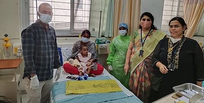 தசை நாா் சிதைவு நோயால் பாதிக்கப்பட்ட குழந்தைக்குரூ. 16 கோடி மதிப்பிலான ஊசி செலுத்தப்பட்டது