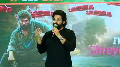 பத்திரிகையாளரிடம் மன்னிப்பு கேட்ட நடிகர் அல்லு அர்ஜூன்