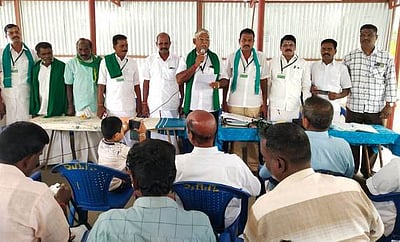 மழையால் பாதிக்கப்பட்ட நெற்பயிா்களுக்கு இழப்பீடு வழங்க கோரிக்கை