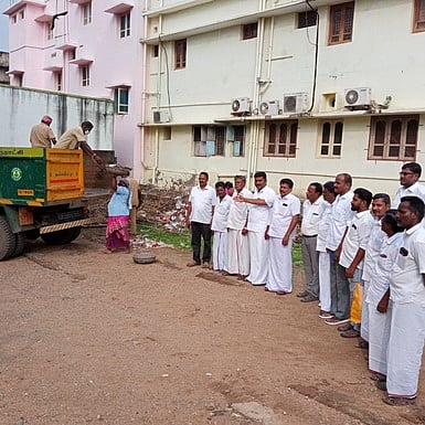 தம்மம்பட்டியில் திமுக சாா்பில் தேசிய மாசுக்கட்டுப்பாடு தினம் கடைப்பிடிப்பு