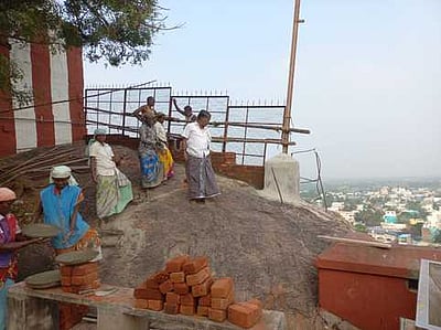 விராலிமலை முருகன் கோயிலில் திருப்பணி தொடக்கம்