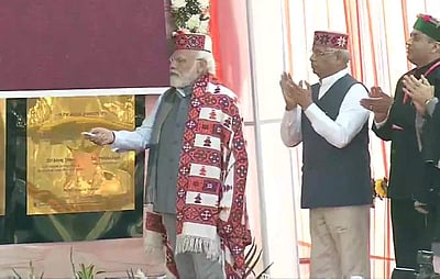 ஹிமாச்சலில் பல்வேறு திட்டங்களுக்கு அடிக்கல் நாட்டினார் பிரதமர் மோடி