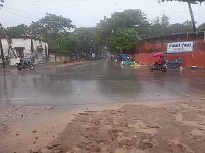 கடலூரில் மிதமான மழை