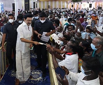 காவிரி உரிமையைக் காப்பாற்றிய இயக்கம் திமுக : முதல்வா் பேச்சு