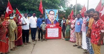 காங்கயத்தில் அம்பேத்கர் நினைவு நாள் அனுசரிப்பு
