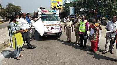 ஊத்தங்கரையில் தலைக்கவச விழிப்புணர்வுப் பேரணி