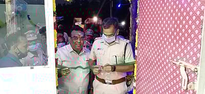 கூத்தாநல்லூர்: கமலாபுரம் பிரதான சாலையில் சோதனைச் சாவடி திறப்பு