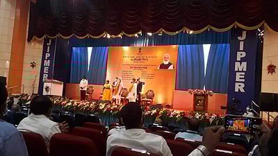 புதுச்சேரி: 4 திட்டங்களுக்கு அடிக்கல் நாட்டினார் பிரதமர்