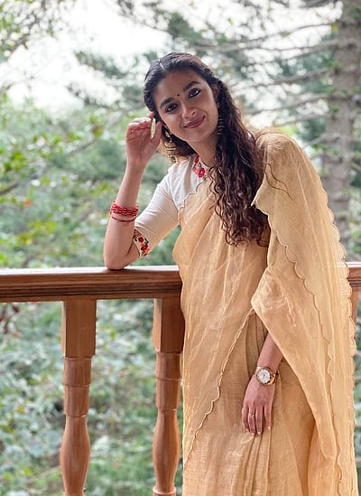 புடவையில் போட்டோ ஷூட் நடத்திய கீர்த்தி சுரேஷ் - புகைப்படங்கள்