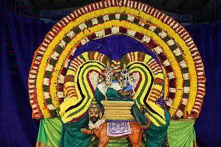 புருஷமிருகா வாகனத்தில் சோமாஸ்கந்தமூா்த்தி