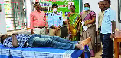 சிவகங்கை அரசு கலைக் கல்லூரியில் ரத்ததான முகாம்