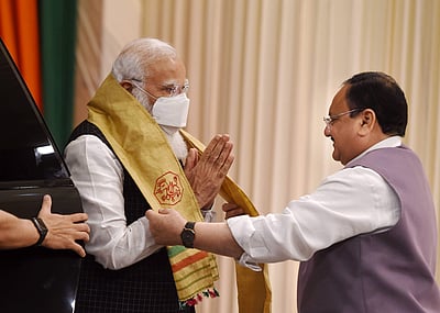 பாஜக தேர்தல் குழுக் கூட்டம்: மோடி, ஜெ.பி.நட்டா பங்கேற்பு