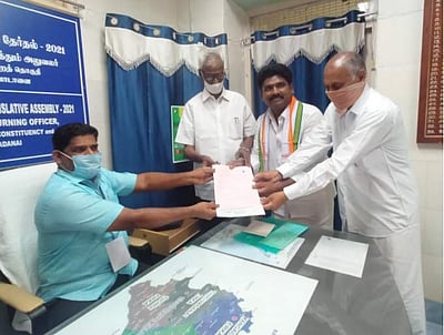 திருவாடானை சட்டப்பேரவை தொகுதி காங்கிரஸ் வேட்பாளர் வேட்பு மனு 