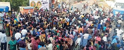 5  போ் உயிரிழப்புக்கு காரணமான ஓட்டுநரை கைது செய்யக் கோரி மறியல்