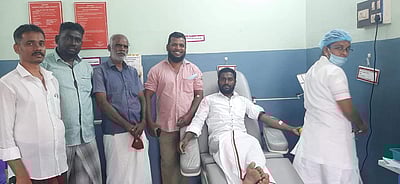 கம்பத்தில் ரத்ததான முகாம்