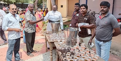 பிரகாசபுரம் ஆலயத்தில் நிலவேம்பு குடிநீா்