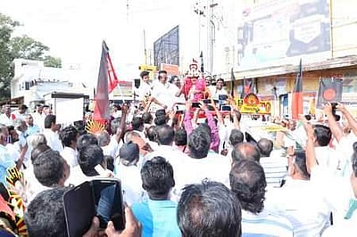 நொச்சியம்- ஸ்ரீரங்கம் இடையே தரைப்பாலம் அமைத்துத் தருவேன்: மண்ணச்சநல்லூா் திமுகவேட்பாளா் எஸ்.கதிரவன்