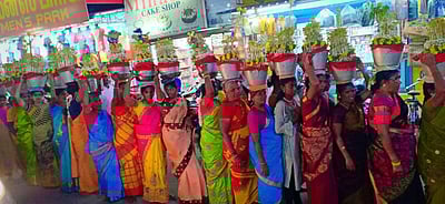 கம்பத்தில் சாந்த காளியம்மன் கோயிலில் பங்குனி பொங்கல் விழா