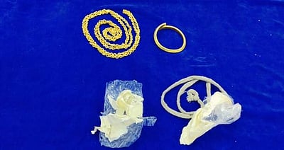 சென்னை விமான நிலையத்தில் ரூ.18.90 லட்சம் தங்கம் பறிமுதல்