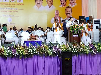 தமிழ் மக்களின் உணர்வுகளை மதிக்காதது திமுக - காங்கிரஸ் கூட்டணி: ஜெ.பி. நட்டா