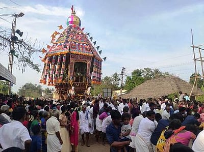 நகரம் பாலசுப்பிரமணியா் கோயில் தேரோட்டம்