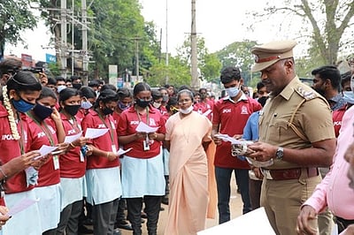 தென்காசியில் வாக்காளா் விழிப்புணா்வு பேரணி