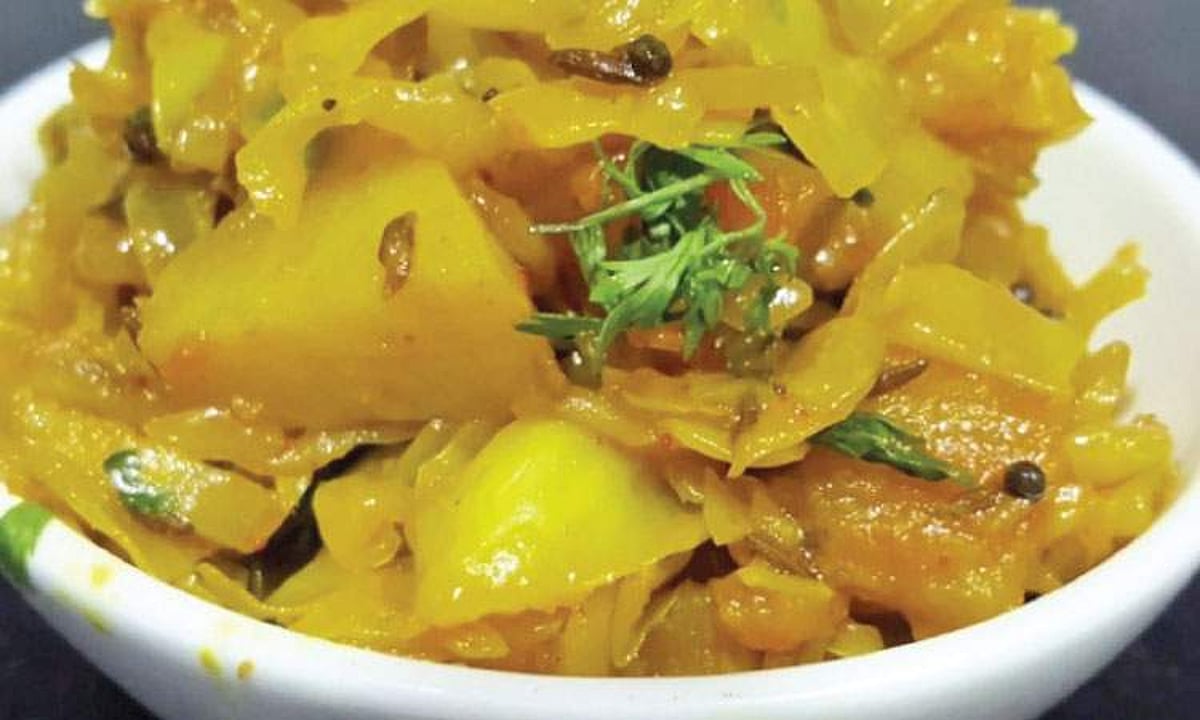 முட்டைகோஸ் உருளைக் கிழங்கு சப்ஜி