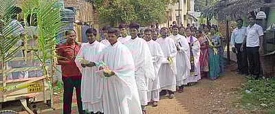 சாத்தான்குளத்தில் குருத்தோலை பவனி