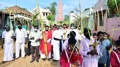 நாசரேத் பகுதிகளில் குருத்தோலை ஞாயிறு