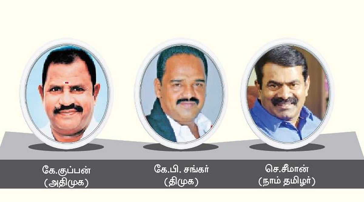 திருவொற்றியூா் தொகுதியில் மும்முனை போட்டி!