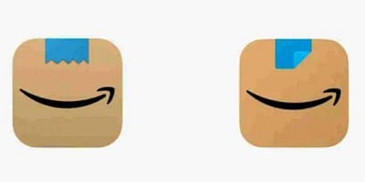 ஹிட்லர் மீசை விமரிசனம்: லோகோவை மாற்றியது அமேஸான்