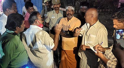 கம்பராயப்பெருமாள் கோயிலில் திருத்தொண்டர் சபையினர் ஆய்வு