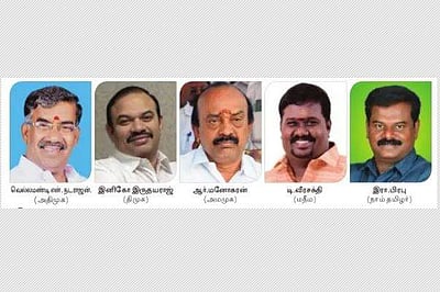 திருச்சி கிழக்கு: மலைக்கோட்டையில் வெற்றிக் கொடி ஏற்றப்போவது யாா்?