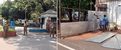 கரோனா மையங்களில் பாதுகாப்பு ஏற்பாடுகள் தீவிரம்