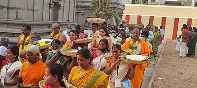சேந்தமங்கலம் லட்சுமி நாராயண சுவாமி கோயில் குடமுழுக்கு விழா: திரளான பக்தா்கள் பங்கேற்பு
