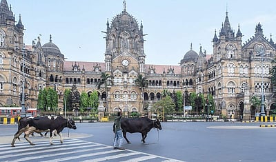 ஊரடங்கு: வெறிச்சோடிய மும்பை சாலைகள் - படங்கள்