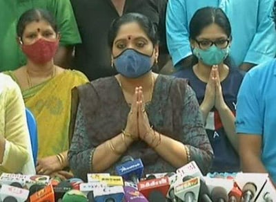 'பக்கபலமாக நின்ற மத்திய, மாநில அரசுகளுக்கு நன்றி' - விவேக்கின் மனைவி பேட்டி