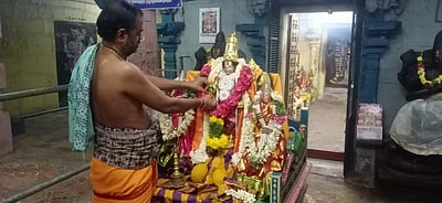 மானாமதுரை ஸ்ரீ வீர அழகர் கோயிலில் சித்திரை திருவிழா தொடங்கியது