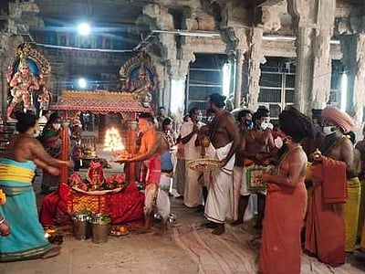 குடமுழுக்கு: வைத்தீஸ்வரன்கோயிலில் கணபதி ஹோமம், லெட்சுமி ஹோமம்