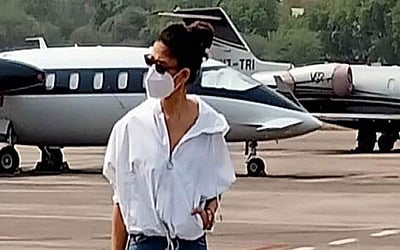 அண்ணாத்த படப்பிடிப்புக்காக ஹைதராபாத் சென்ற நயன்தாரா - படங்கள்