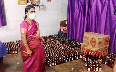 சேவூர் அருகே வீட்டில் பதுக்கி வைத்திருந்த 2051 மதுபாட்டில்கள் பறிமுதல்